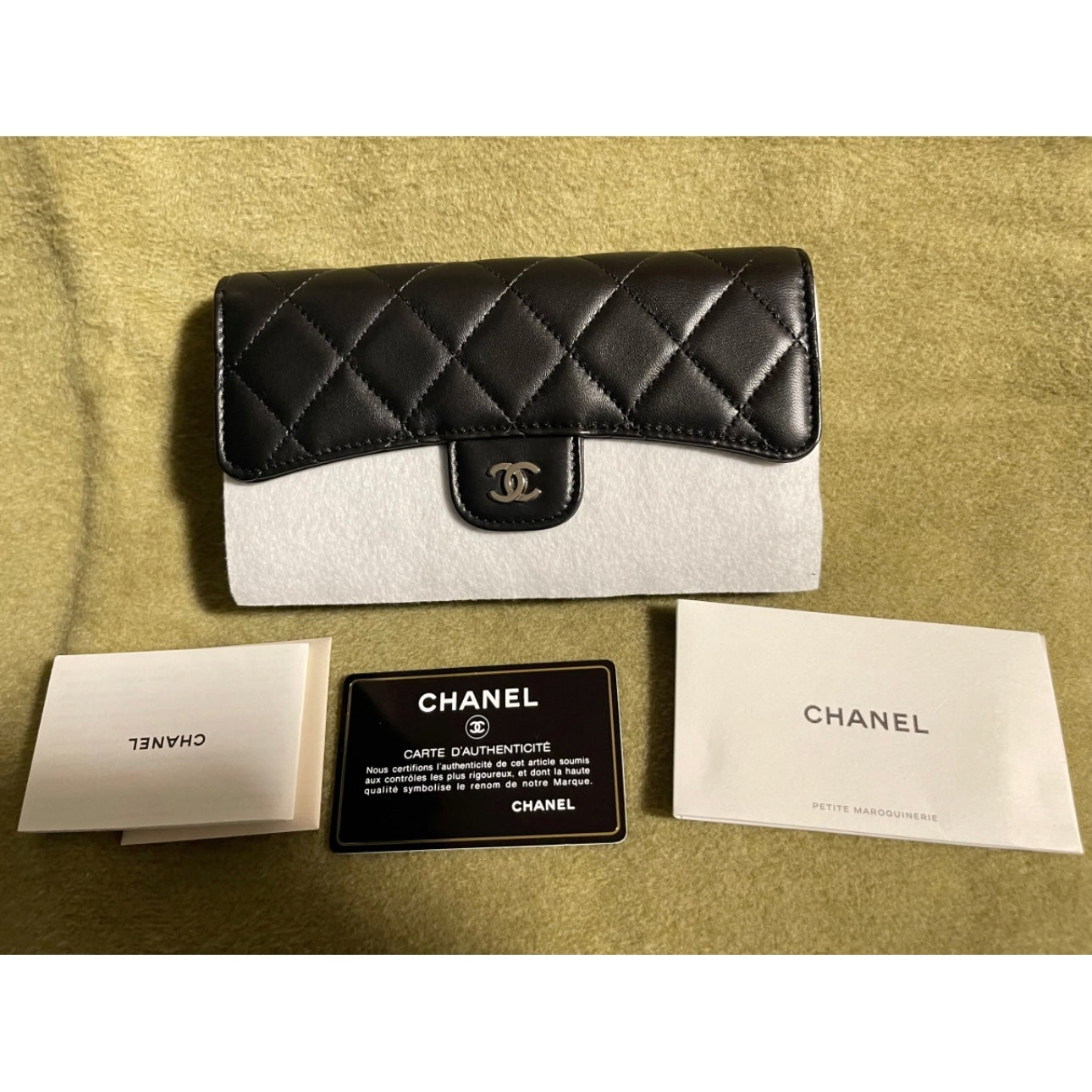 Chanel leather wallet