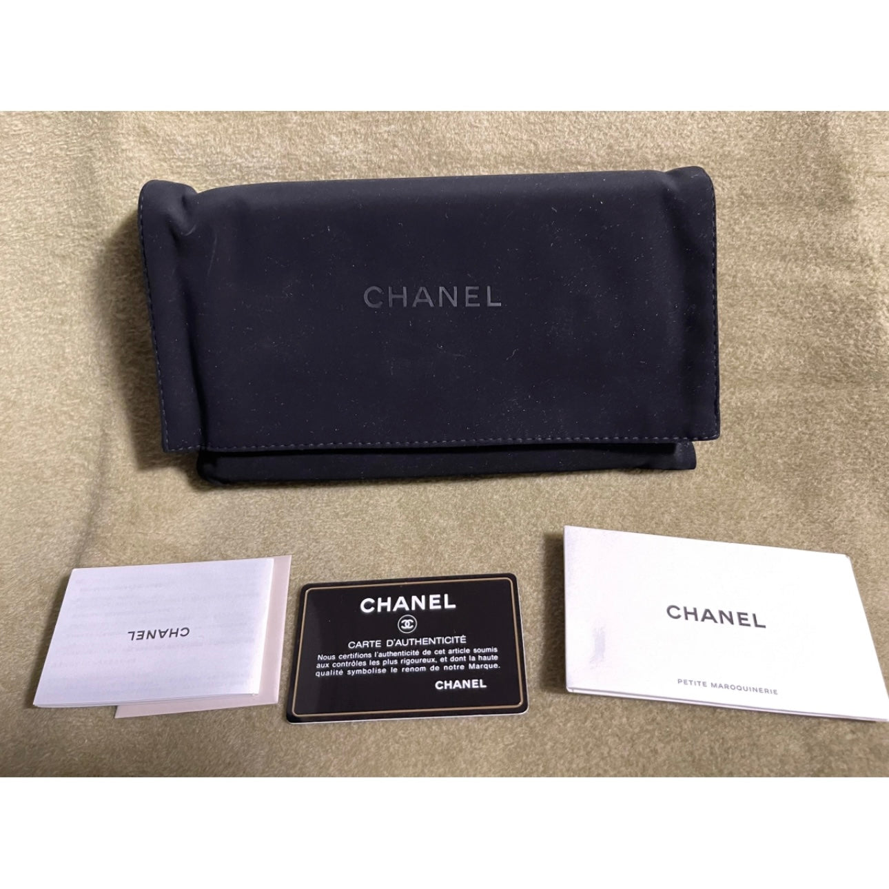 Chanel leather wallet